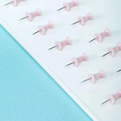 Pink Office Metal Paper Clips Binder Set For Office, School